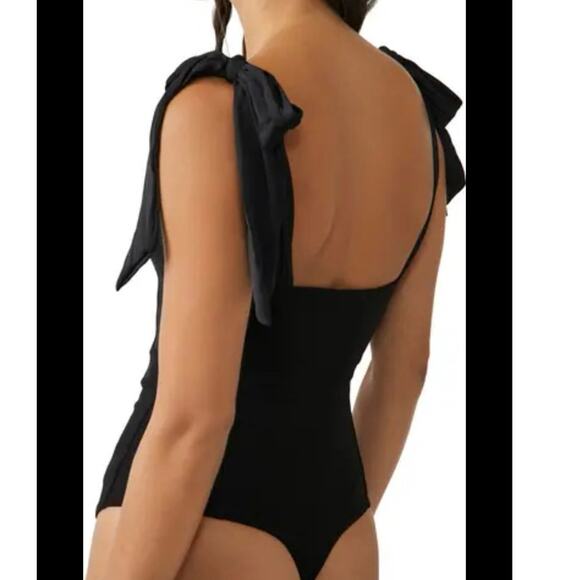 Lola Free people black bodysuit sz m - Picture 3 of 7